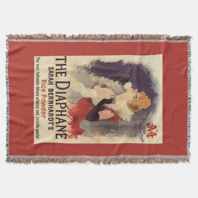 La Diaphane Woman Powdering Face Promo Poster Throw Blanket (Front)