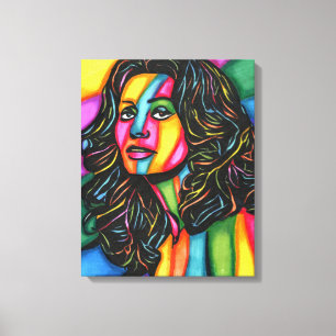 La Dolce Espressione original abstract woman art Canvas Print