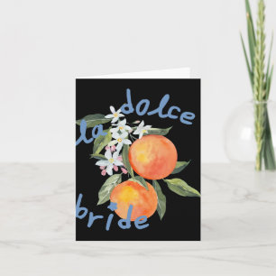 La Dolce Vita Bachelorette Italy Bride Amalfi Girl Card