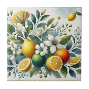 La Dolce Vita Citrus Mediterranean Decor Tile