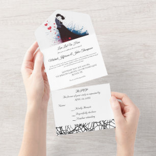 La Dolce Vita French Inspiration Classic 1940s All In One Invitation