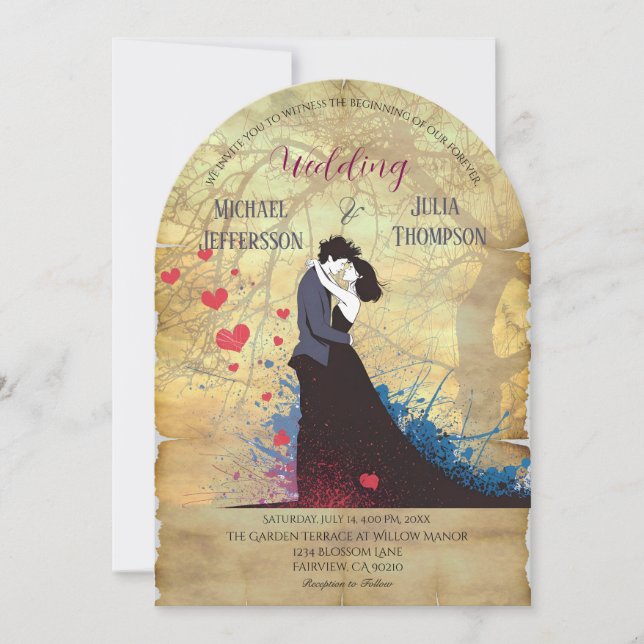 La Dolce Vita French Inspiration Classic 1940s  Invitation (Front)