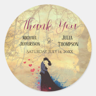 La Dolce Vita French Inspiration Classic 1940s  Round Sticker