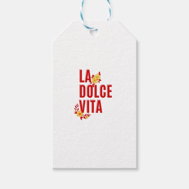 La dolce vita gift tags (Front)