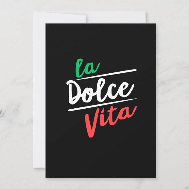 La Dolce Vita Holiday Card (Front)