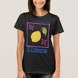 La Dolce Vita Il Limone Tee Italian Lemon Retro Su