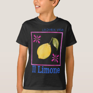 La Dolce Vita Il Limone Tee Italian Lemon Retro Su