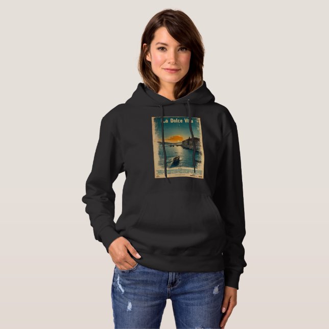 . La Dolce Vita - Inspired by 1960s Posters Hoodie (Front Full)
