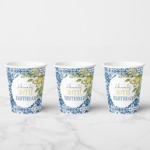 La dolce Vita Italian 30th Birthday disco Paper Cups