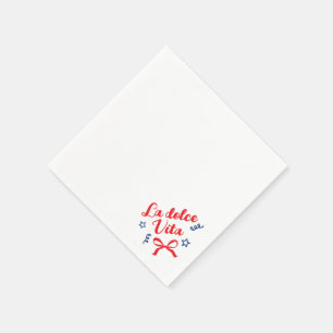 la dolce vita italian birthday napkins