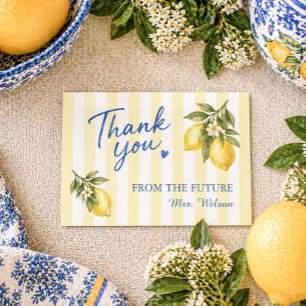 La Dolce Vita Italian Bridal Shower Thank You Card
