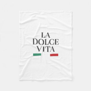 La Dolce Vita Italian Fleece Blanket