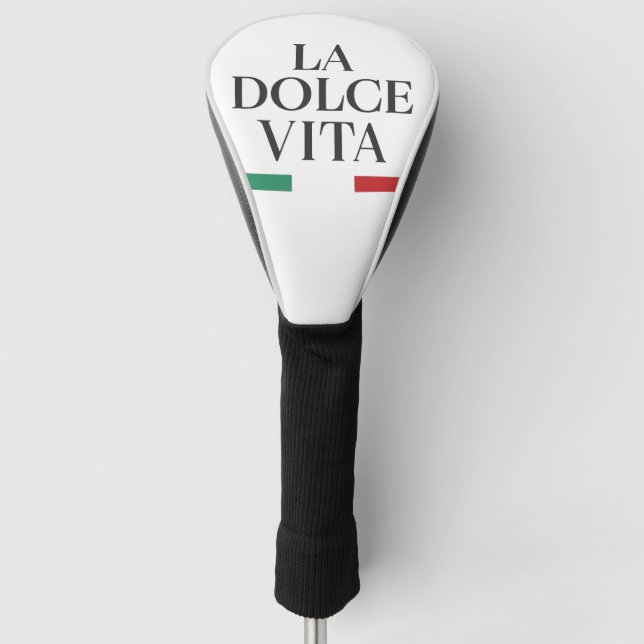 La Dolce Vita Italian Golf Head Cover (Front)