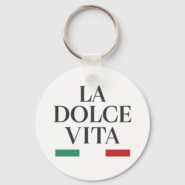 La Dolce Vita Italian Keychain (Front)