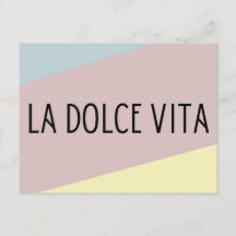 La dolce vita italian language lettering