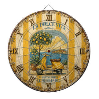 La Dolce Vita Italian Lemon Coast Decor Dartboard
