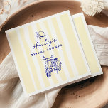 La Dolce Vita Italian Lemon Yellow Bridal Shower Napkin<br><div class="desc">Add a touch of elegance to your bridal shower with our La Dolce Vita Italian Lemon Yellow Napkins. Featuring a charming lemon-inspired design with vibrant yellow accents, these napkins bring a fresh, sophisticated vibe to your celebration. Perfectly suited for Italian-themed events, they combine style and practicality to enhance your décor....</div>