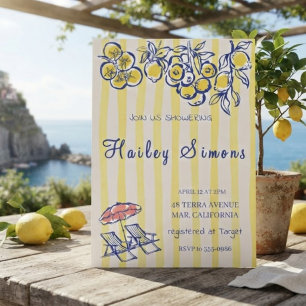 La Dolce Vita Italian Lemon Yellow Invitation