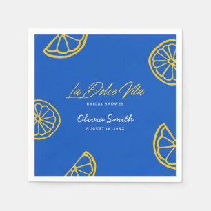 La Dolce Vita Italian Minimalist bridal shower Napkin