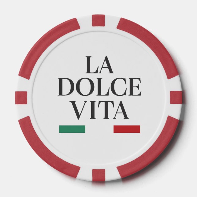 La Dolce Vita Italian Poker Chip – Play with Style (Front)