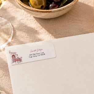 La dolce vita Italian sketch bridal shower Address