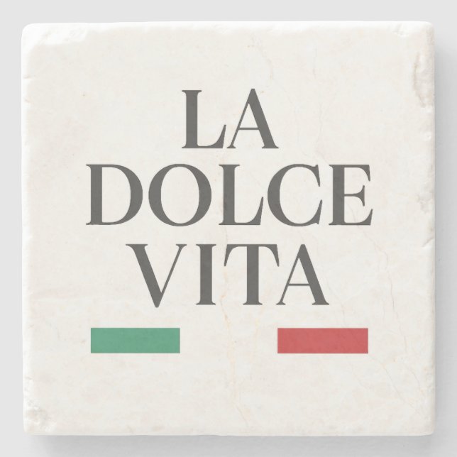 La Dolce Vita Italian Stone Coaster (Front)