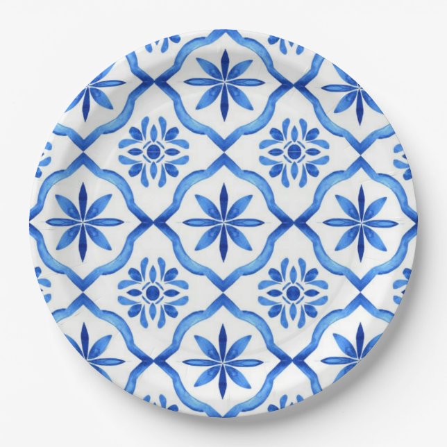 La Dolce Vita Italian Summer Bridal Shower Paper Plate (Front)