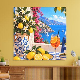 La Dolce Vita Italian SummerStretched Canvas Print
