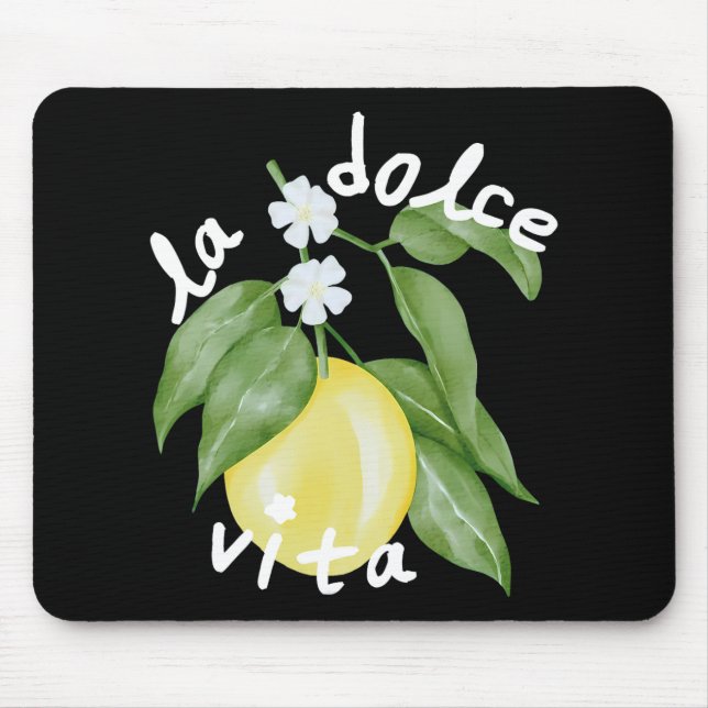 La Dolce Vita La Dolce Bride Italy Lemon Matching  Mouse Mat (Front)