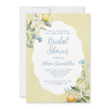 La Dolce Vita Lemon Bridal Shower Invitation