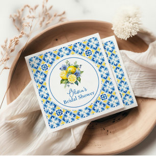 La Dolce Vita Lemon Bridal Shower Napkin