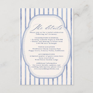 La Dolce Vita Lemon Citrus wedding details Enclosure Card