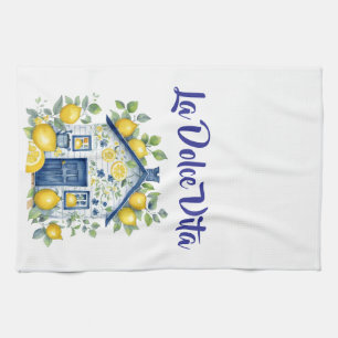 La Dolce Vita Lemon Cottage Kitchen Towel