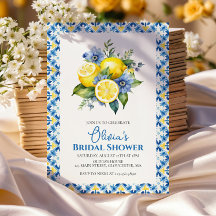 La Dolce Vita Lemon floral Bridal Shower