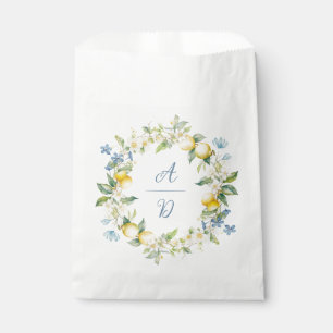 La Dolce Vita Lemon Floral Wreath Favour Bag