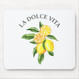 La Dolce Vita Lemon Italian Summer Limoncello Amal Mouse Mat