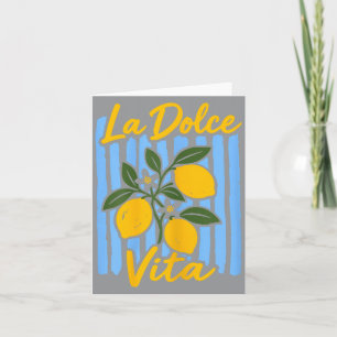 La Dolce Vita Lemon Italian Summer Vacation Card