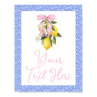 La Dolce Vita Lemon Pink Bow Baby Shower