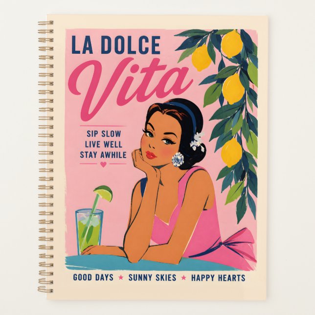 La Dolce Vita Lemon Poster Planner (Front)