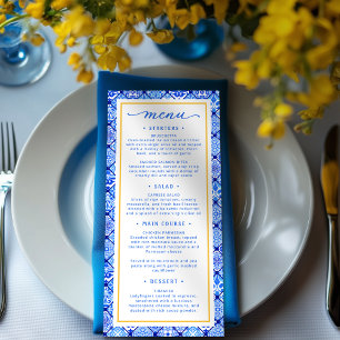 La Dolce Vita Mediterranean Bridal Shower Menu