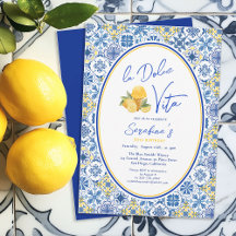 La Dolce Vita Mediterranean Summer Birthday Party