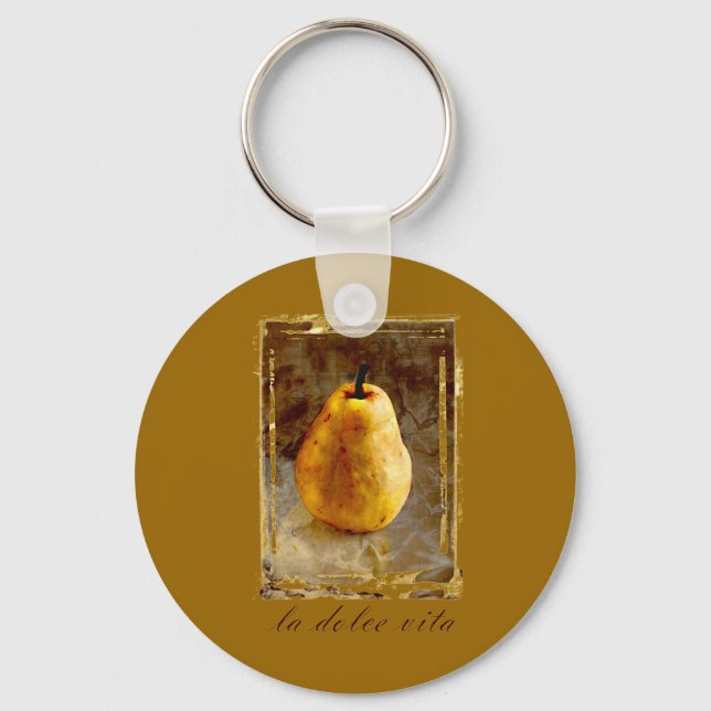 La Dolce Vita Pear Key Ring (Front)
