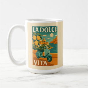 La Dolce Vita – Retro Italian Coast Travel Coffee Mug