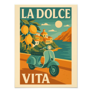 La Dolce Vita – Retro Italian Coast Travel Photo Print