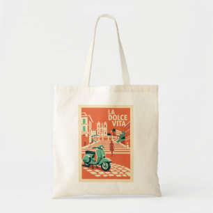 La Dolce Vita Rome Vintage Travel bag Italy Art