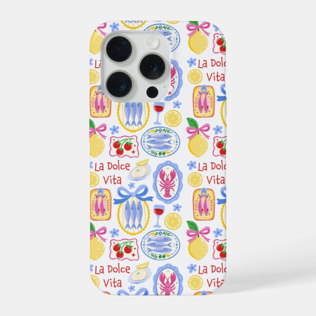 La Dolce Vita Sardine Phone Case Iphone 15 Pro (Back)