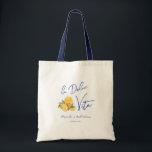 La Dolce Vita Stylish Italian Summer Bridal Shower Tote Bag<br><div class="desc">Celebrate the bride-to-be with a stylish "La Dolce Vita" themed bridal shower tote bag featuring citrus lemon gelato illustrations,  reminding you of a sweet and romantic summer in Southern Italy. Feel free to message me if you need any help with customisation.</div>