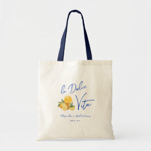 La Dolce Vita Stylish Italian Summer Bridal Shower Tote Bag