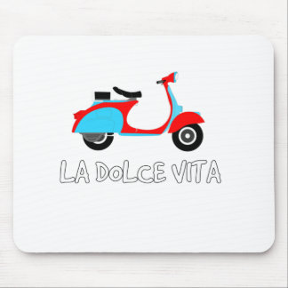 La Dolce Vita  The Sweet Life on a Scooter Mouse Mat