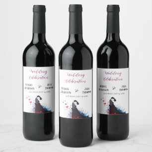 La Dolce Vita Wedding French Inspiration 1940s  Wine Label